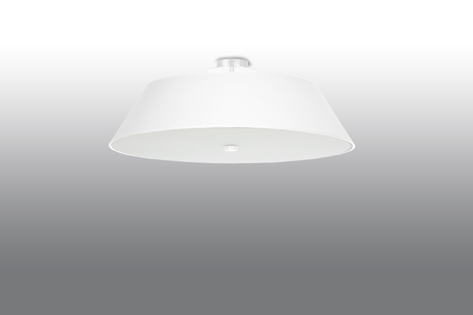 Plafond VEGA 60 vit + 5x LED-lampa E27 4000K Kall 7,5W 650lm