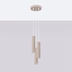 Pendellampa KARBON 3P taupe