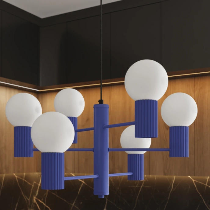 Ljuskrona HALO 6 ultramarin