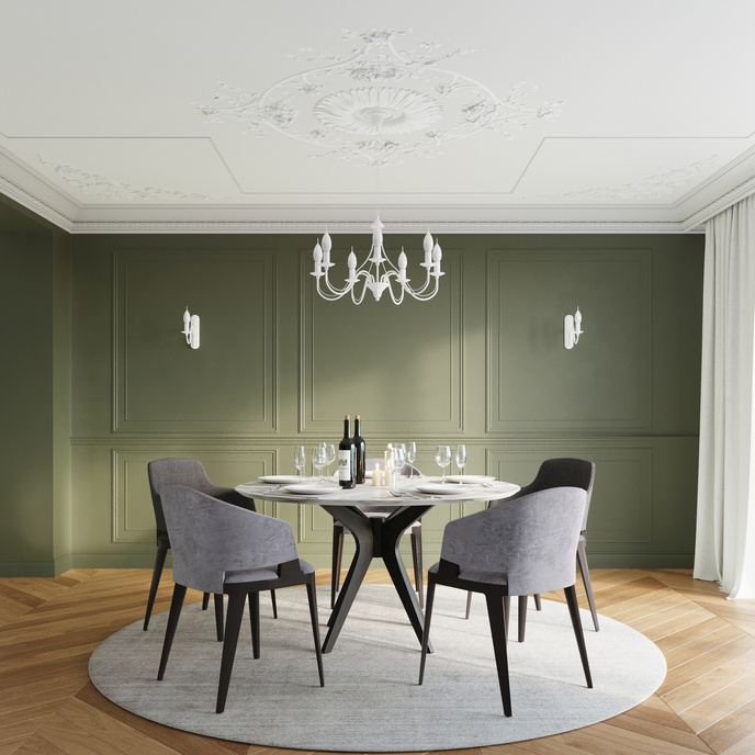 Ljuskrona MINERWA 3 vit + 3x LED-lampa E14 4000K Kall 7,5W 650lm