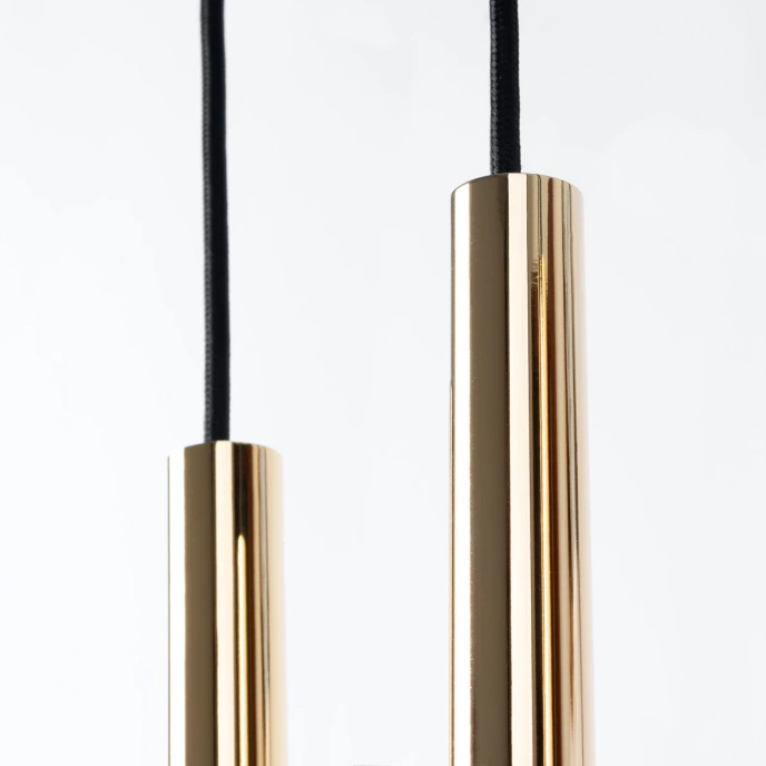 Taklampa PASTELO 3P polerat guld