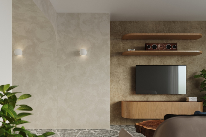 Keramisk vägglampa GLOBE vit + 1x LED-lampa E27 4000K Kall 7,5W 650lm