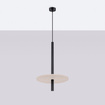 Pendellampa FELTRO 1 svart/beige