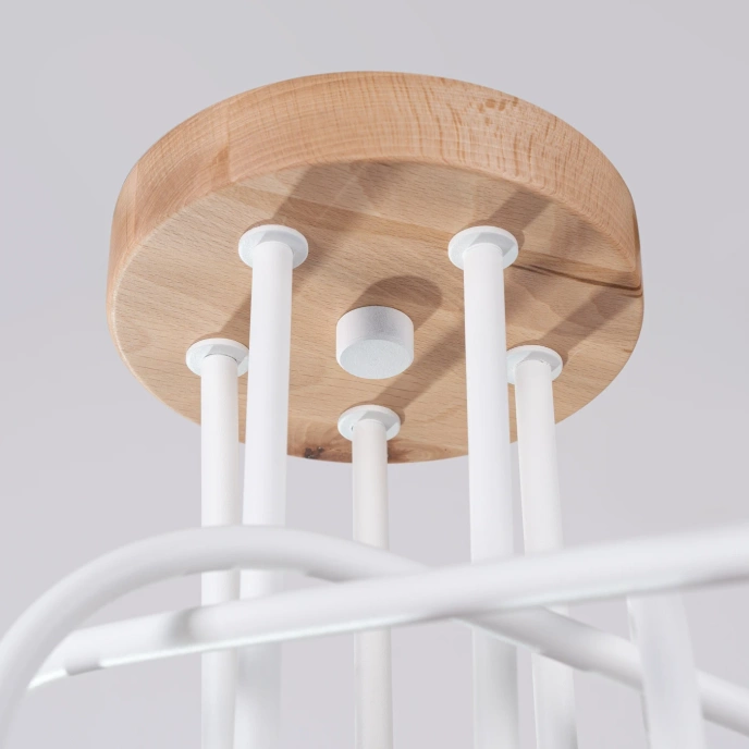 Ljuskrona EMBER 5 vit