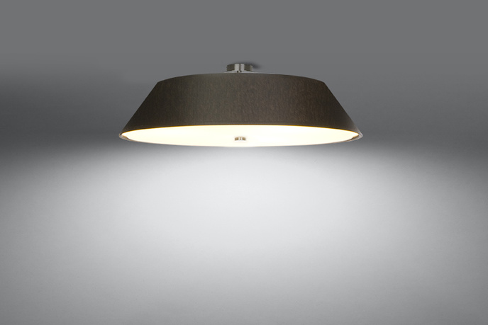 Plafond VEGA 60 svart + 5x LED-lampa E27 3000K varm 7,5W 620lm