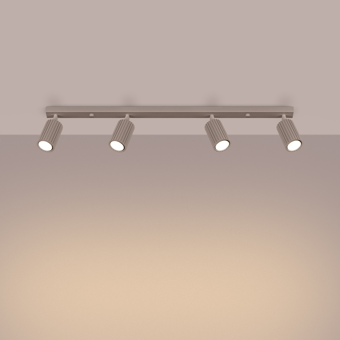 Taklampa KARBON 4L taupe