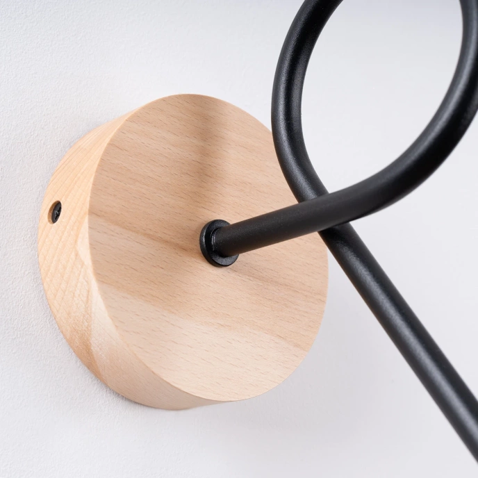 Vägglampa EMBER svart