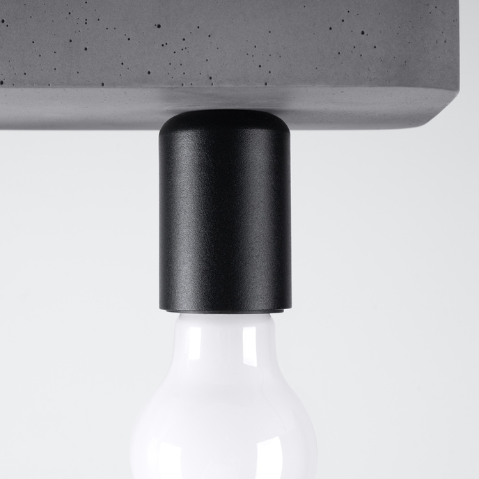 Plafond TAVO 3 + 3x LED-lampa E27 4000K Kall 7,5W 690lm