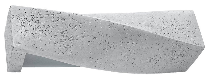 Sigma vägglampa i betong + 2x LED-lampa E27 3000K varm 7,5W 620lm