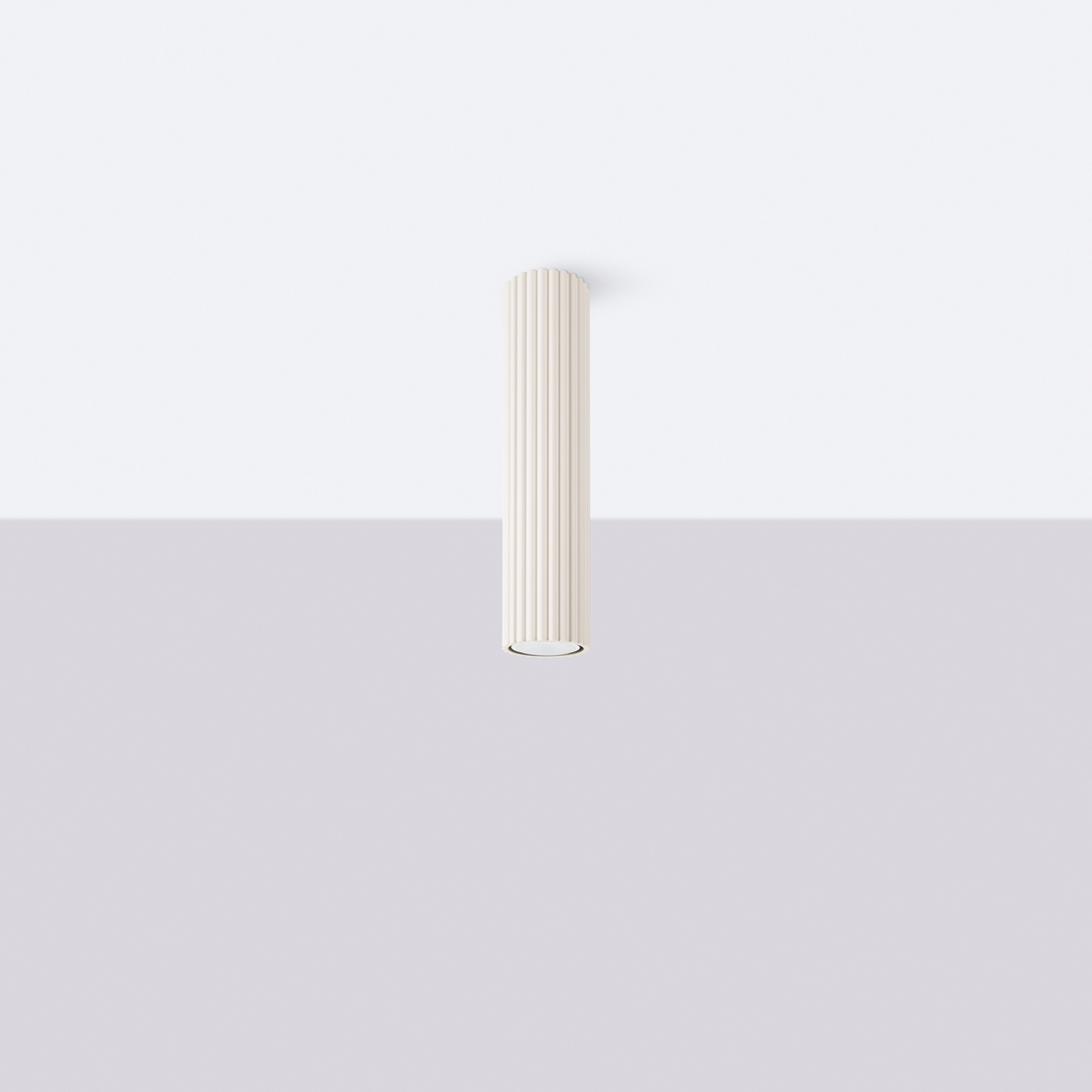 Plafond KARBON 30 beige + 1x LED-lampa GU-10 4000K Cold 7W 530lm