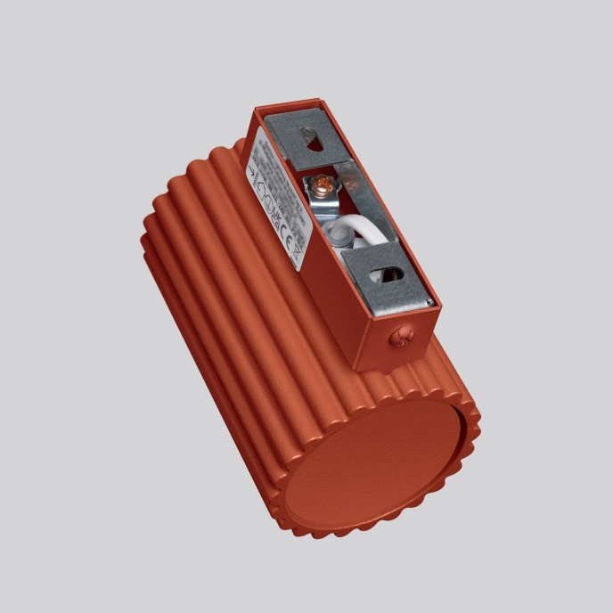 Vägglampa KARBON 10 röd ockra