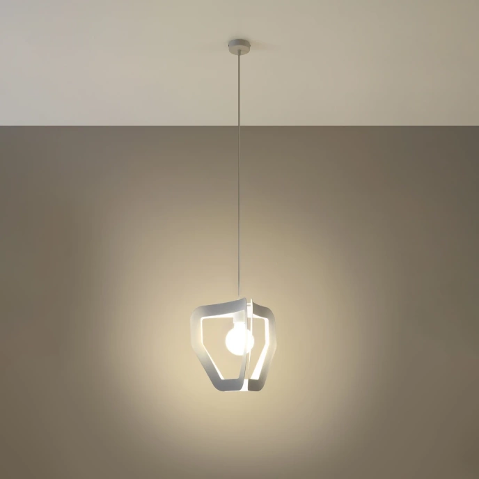 Pendel lampa TRES vit