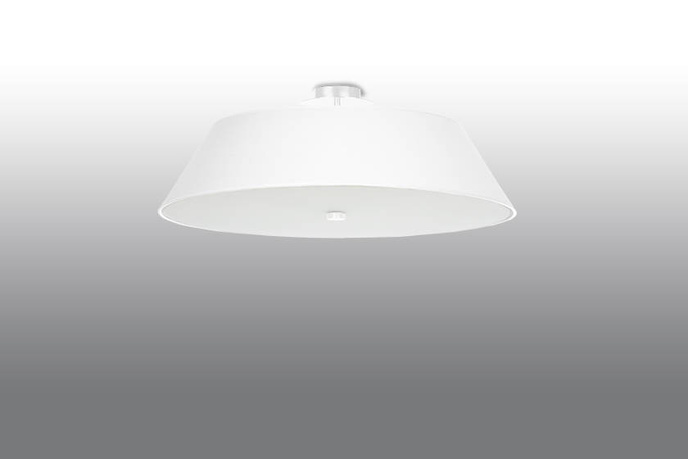 Plafond VEGA 60 vit + 5x LED-lampa E27 3000K varm 7,5W 620lm