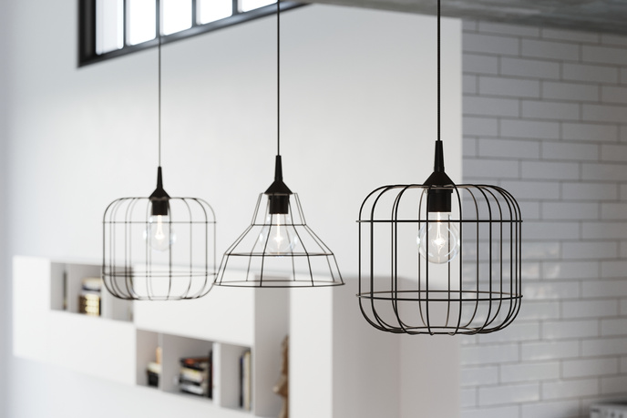 CELTA taklampa svart + 1x LED-lampa E27 3000K varm 7,5W 620lm