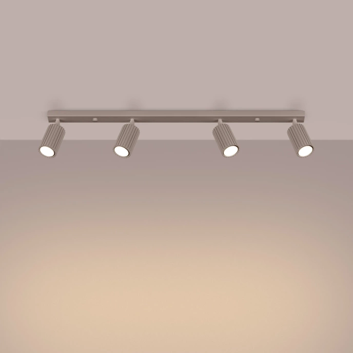 Taklampa KARBON 4L taupe