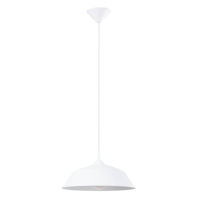 FRIKA taklampa vit + 1x LED-lampa E27 4000K Kall 7,5W 690lm