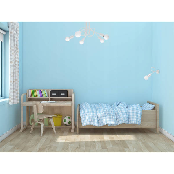 Vägglampa SUPEŁ vit + 1X LED-glödlampa E27 3000K 7W 760lm