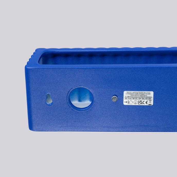 Vägglampa keramik RIGATA ultramarin