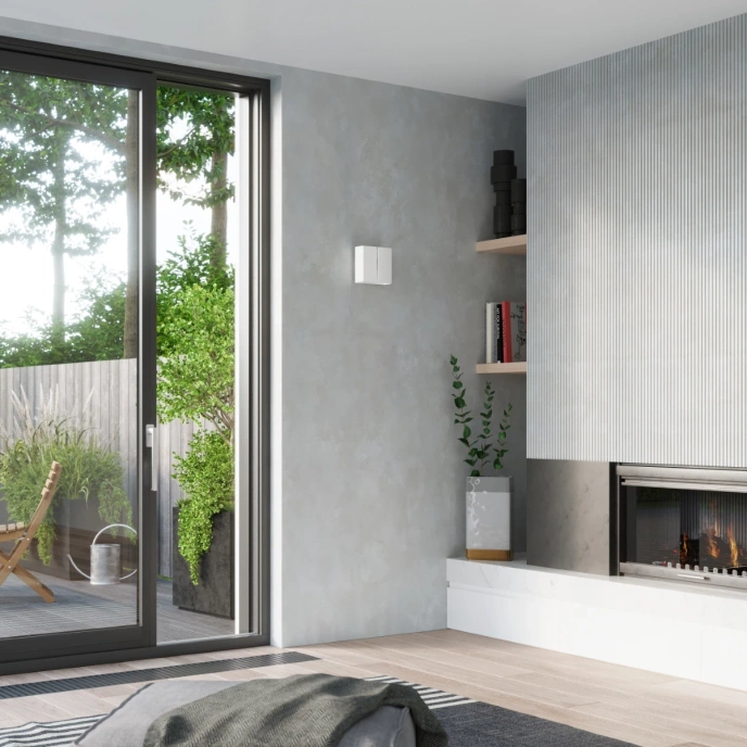 Vägglampa LINEA vit