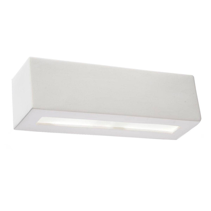 Keramisk vägglampa VEGA vit + 1x LED-lampa E27 3000K varm 7,5W 620lm