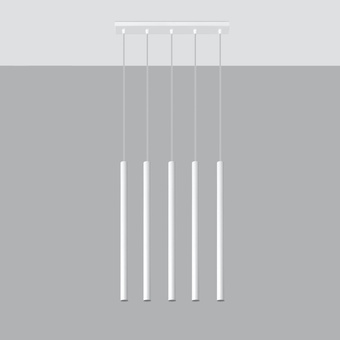 PASTELO 5 taklampa vit