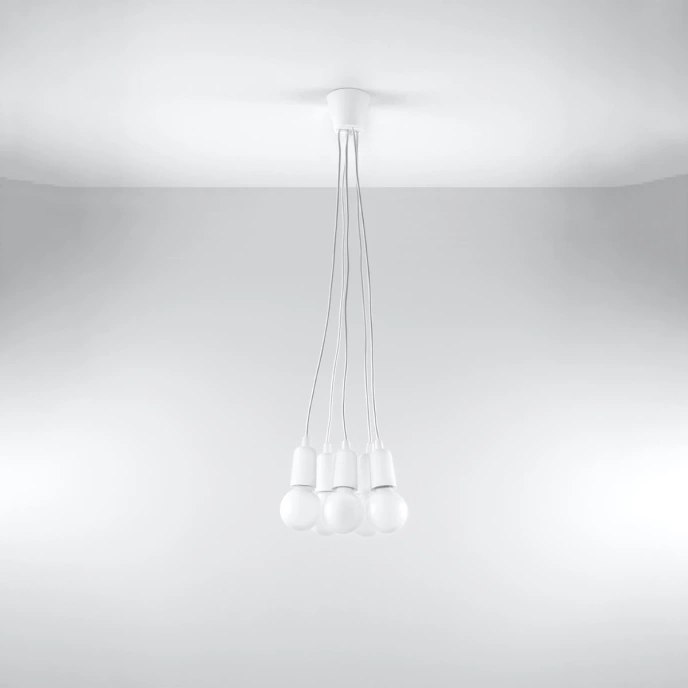 Pendel lampa DIEGO 5 vit