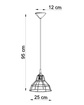 ANATA taklampa vit + 1x LED-glödlampa E27 3000K varm 7,5W 620lm