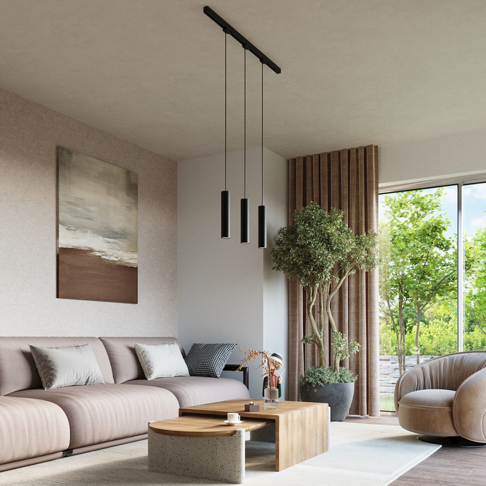 Pendellampa, 3-punkts, 3-fas strömskenesystem, LAGOS