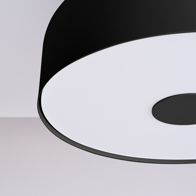 Plafond OMIQ svart + 4X LED-lampa E27 4000K Kall 7,5W 690lm