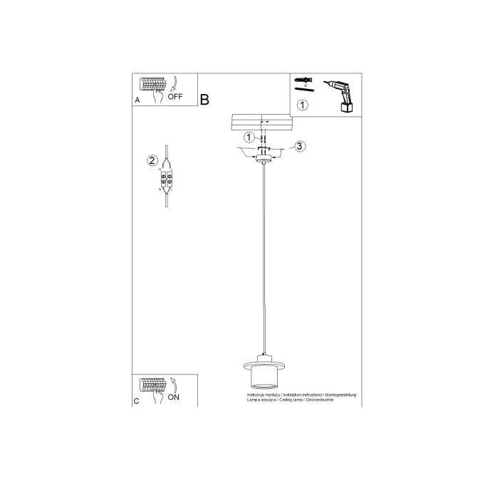 Pendellampa MAB betong