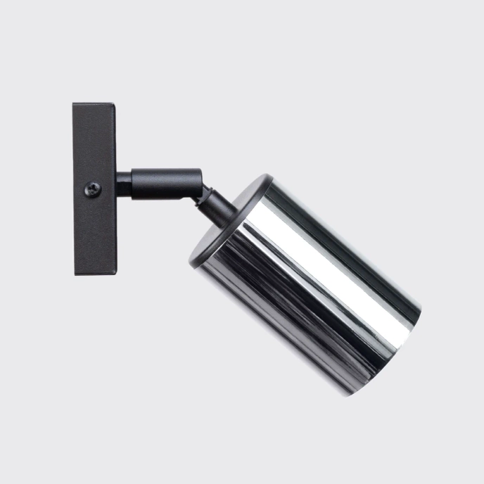 Vägglampa WINX svart/krom