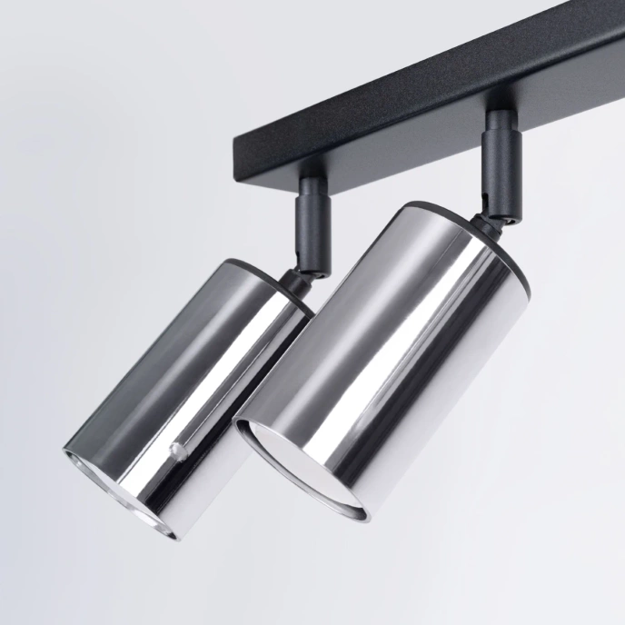 Plafond WINX 6L svart/krom