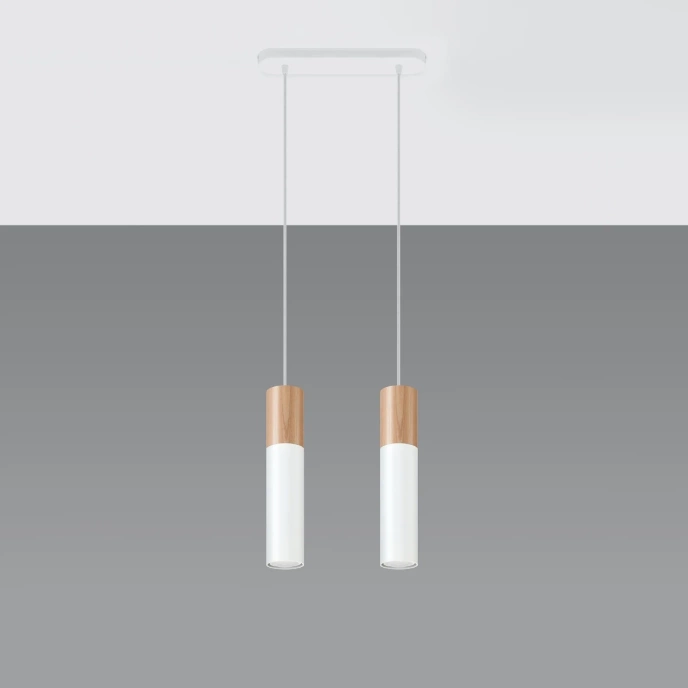 Pendel lampa PABLO 2 vit