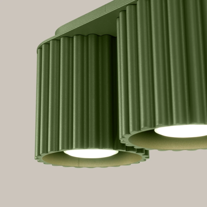 Taklampa AURA 2 olivgrön GU10