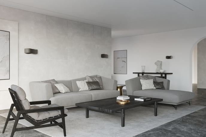 Vägglampa TILA 40 svart + 2x LED-lampa G9 4000K Kall 4,5W 530lm