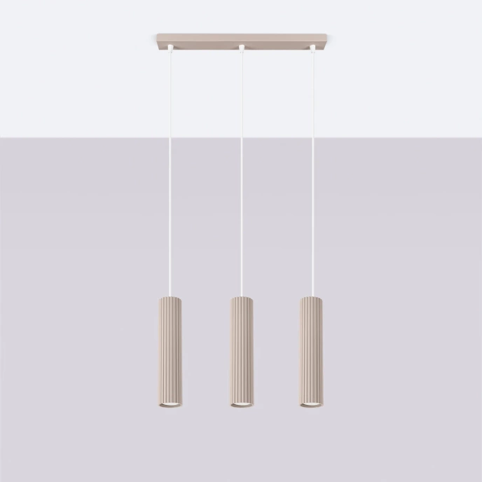 Pendellampa KARBON 3L taupe