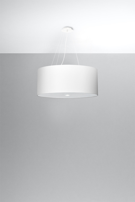 Ljuskrona OTTO 60 vit + 5x LED-lampa E27 3000K varm 7,5W 620lm
