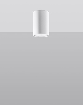 Plafond LAGOS 10 vit +1x LED-lampa GU-10 4000K kall 7W 630lm