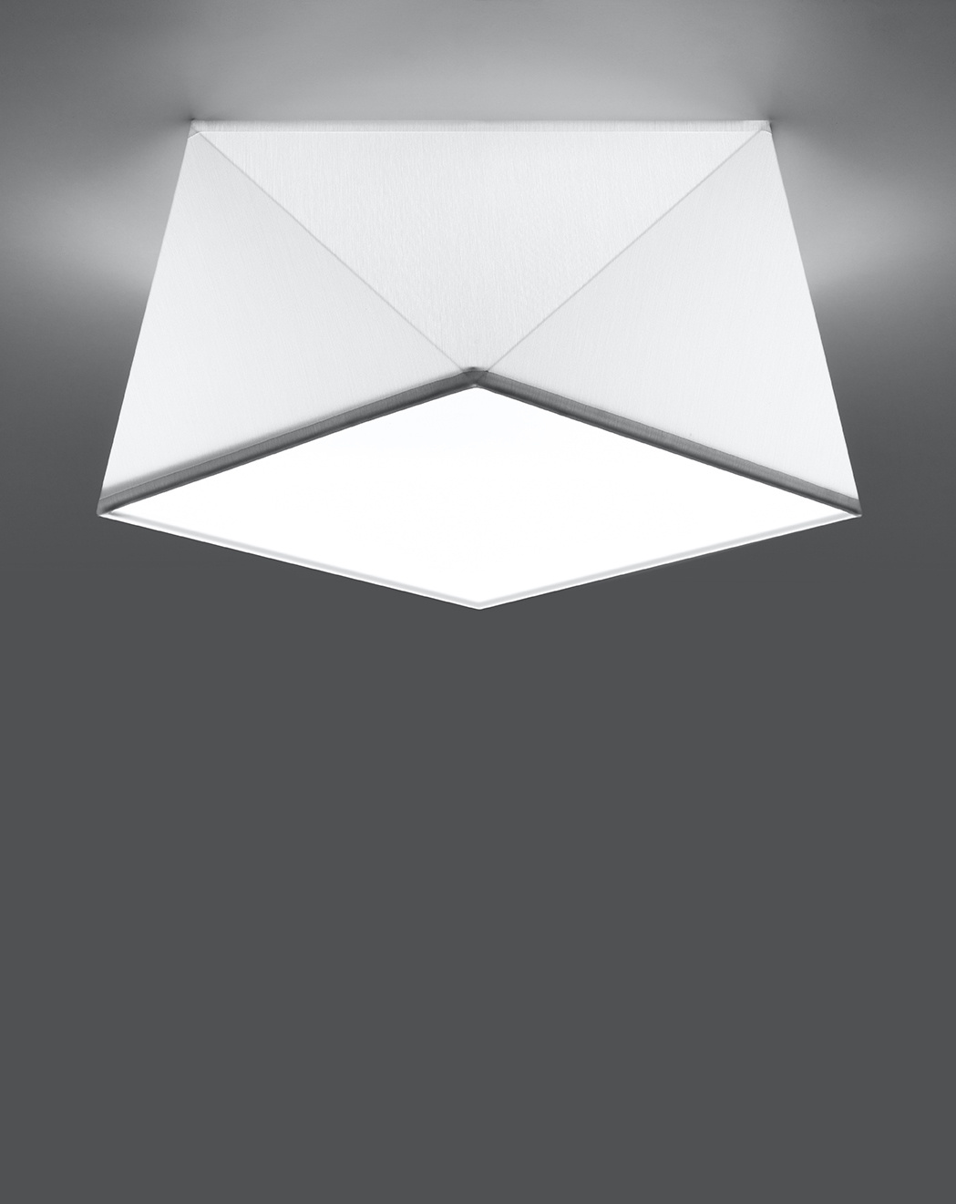 Plafond HEXA 25 WHITE + 1x LED-lampa E27 3000K varm 7,5W 620lm