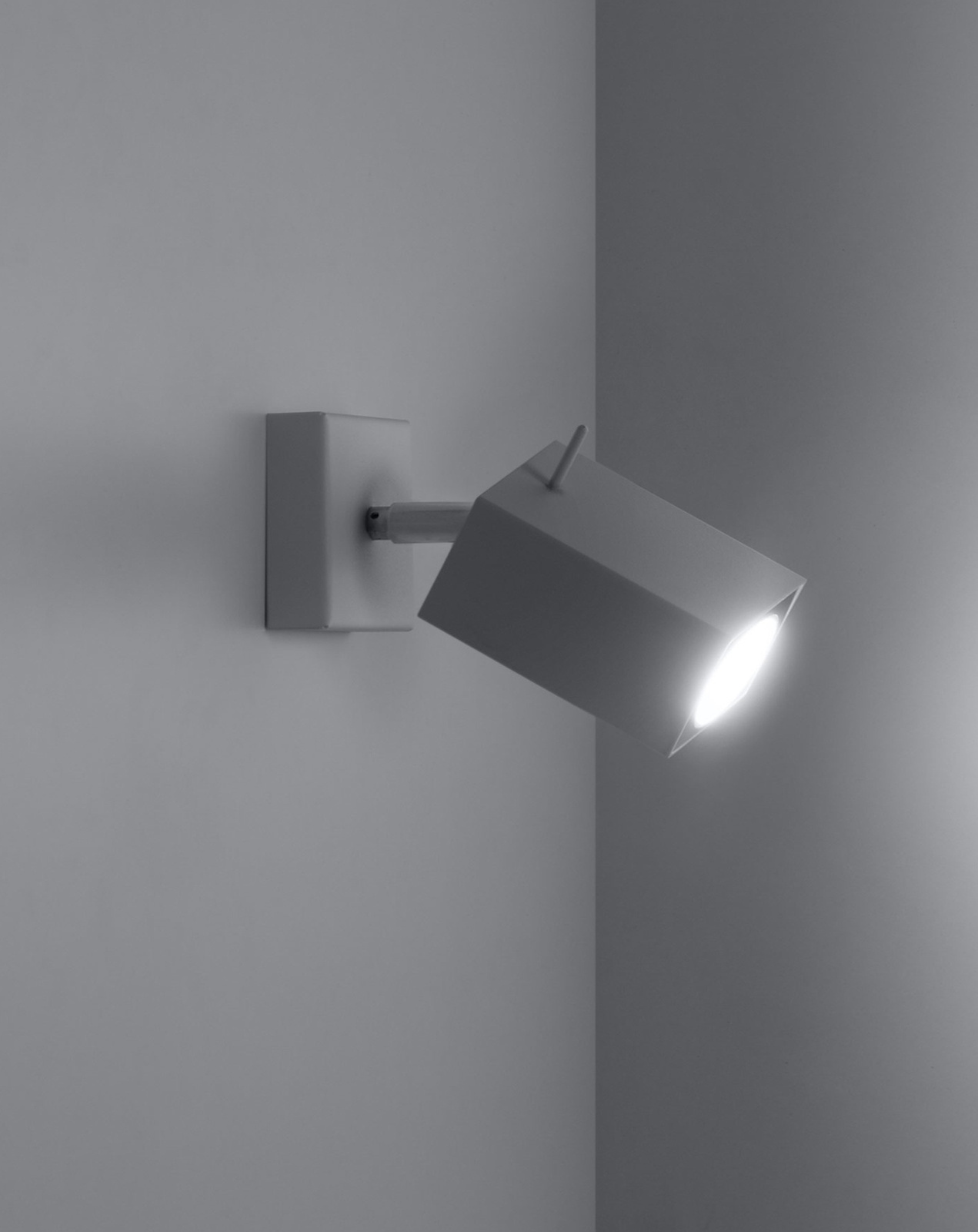 Vägglampa MERIDA 1 vit + 1x LED-lampa GU-10 3000K varm 7W 620lm