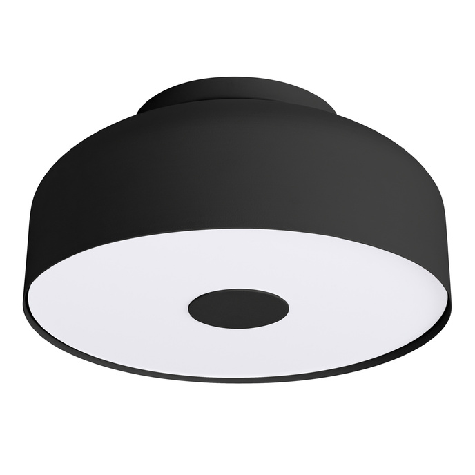 Plafond OMIQ svart + 4X LED-lampa E27 3000K varm 7,5W 620lm