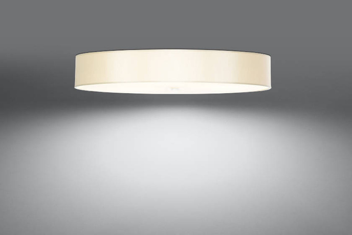 Plafond SKALA 90 vit + 6x LED-lampa E27 4000K Kall 7,5W 650lm