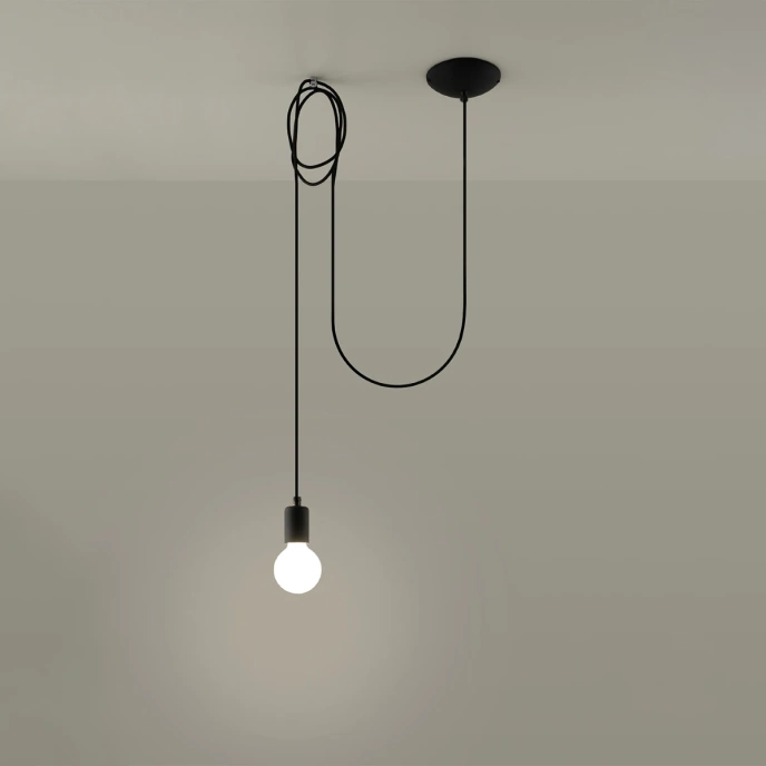 Pendel lampa EDISON 1 svart