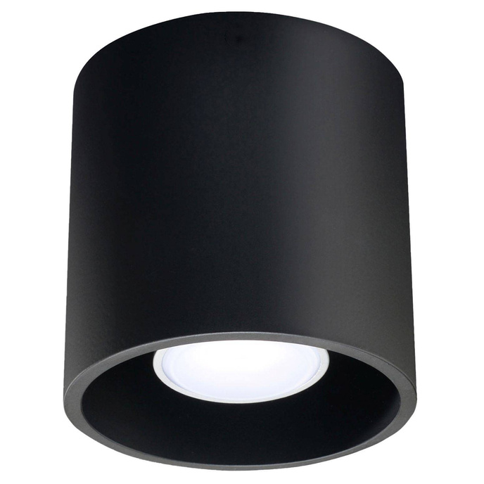 Plafond ORBIS 1 svart + 1x LED-lampa GU-10 4000K Cold 7W 630lm