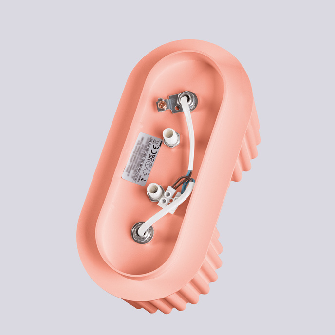 Taklampa AURA 2 persika GU10