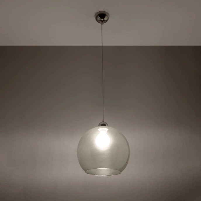 Pendel lampa BALL transparent