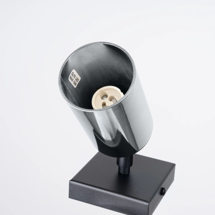 Vägglampa WINX svart/krom