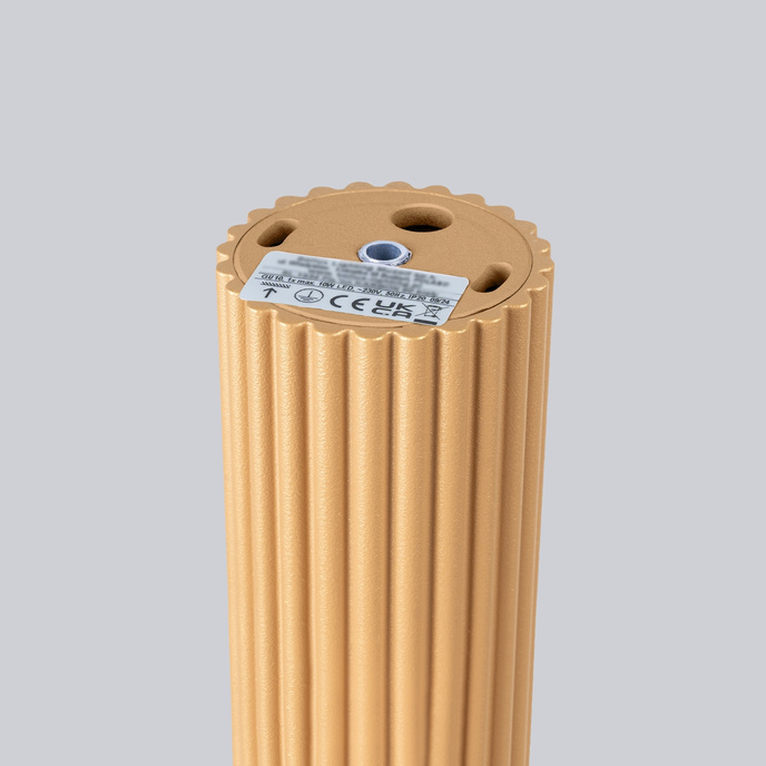 Plafond KARBON 20 guld + 1x LED-lampa GU-10 4000K Kall 7W 530lm