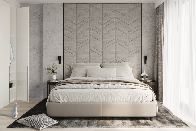 Vägglampa UTTI svart + 1x LED-glödlampa GU-10 4000K Cold 7W 630lm