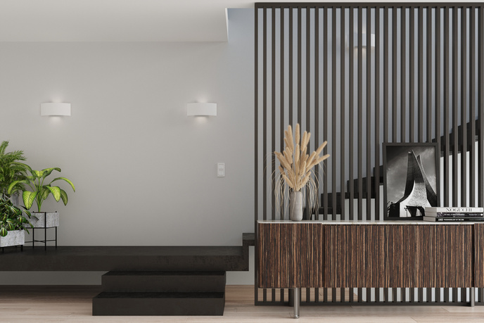 Vägglampa MAGNUS vit + 2x LED-lampa G9 3000K varm 4,5W 510lm